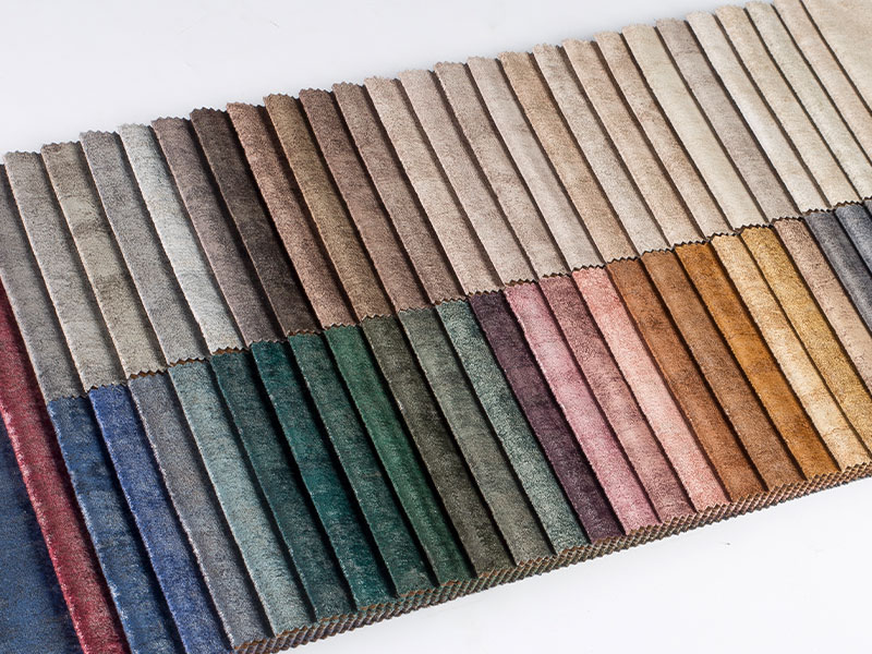 Tessuto di velluto laminato tinto premium