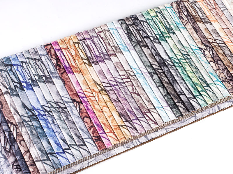 Tessuto in velluto in laminazione in gusto stampato alla moda - una scelta versatile per varie applicazioni