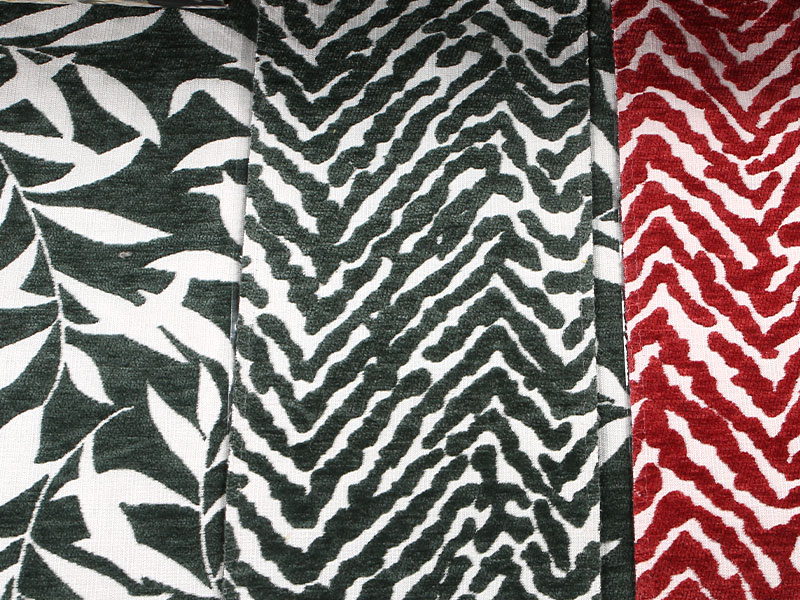 Modello floreale Jacquard Chenille Tenda di divano tessuto per tappezzeria MDN975
